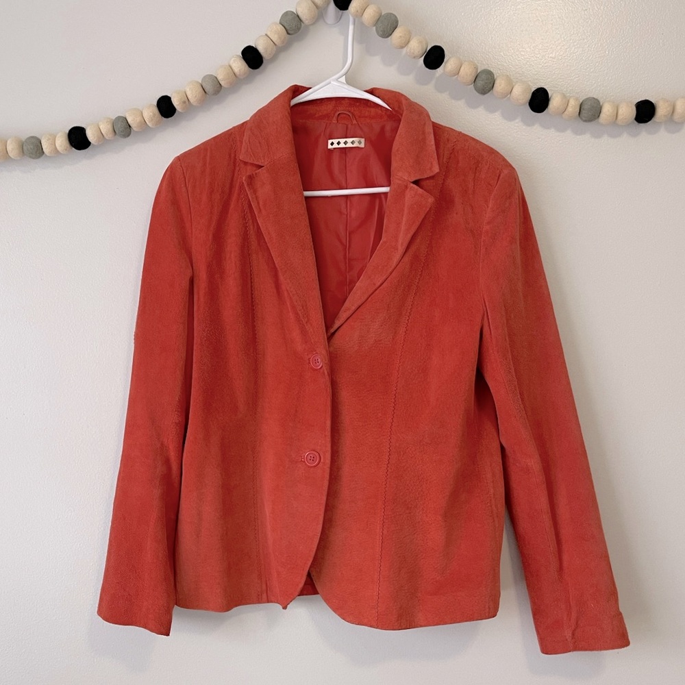 100% Suede Blazer Jacket